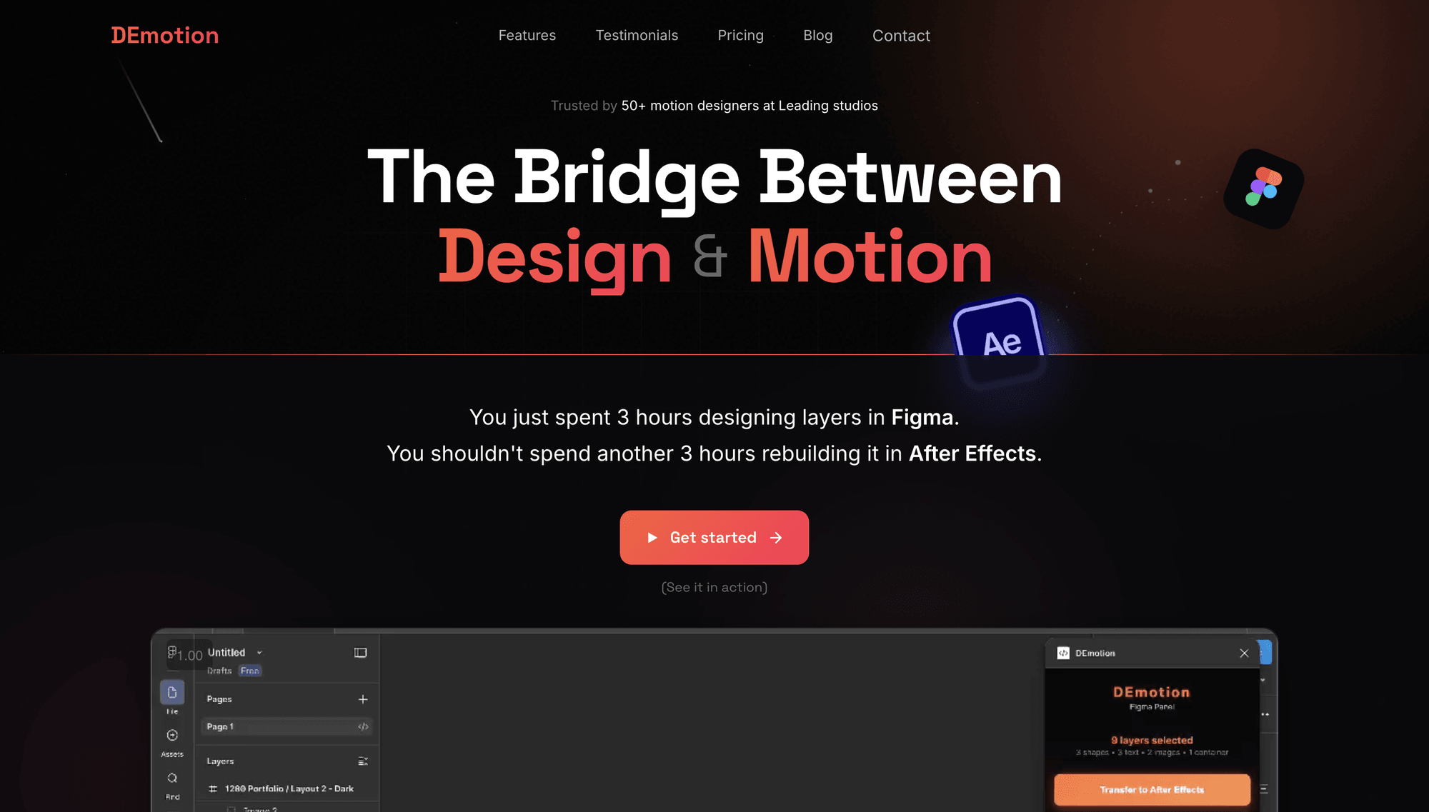 DEmotion landing page